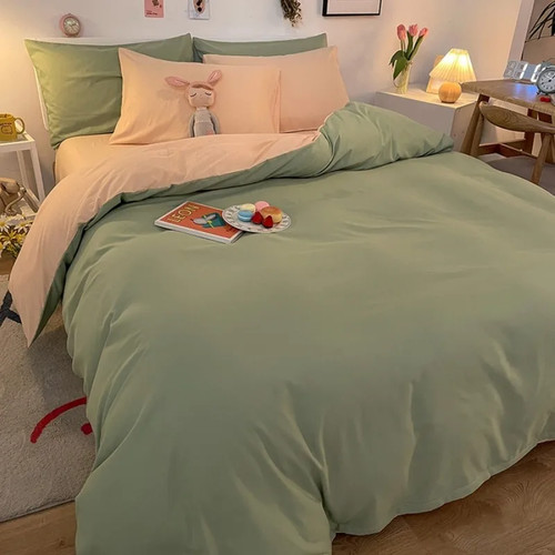 Bettbezug einfarbig doppelbett - bettbezug,