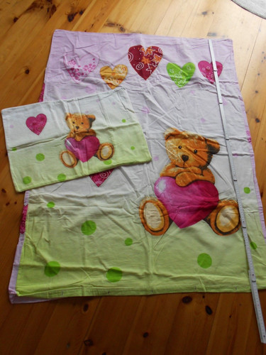 Babybettwäsche teddy mit herz - teddy,