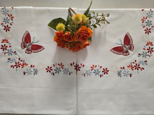 Besticktes bettwäsche set aus - besticktes,